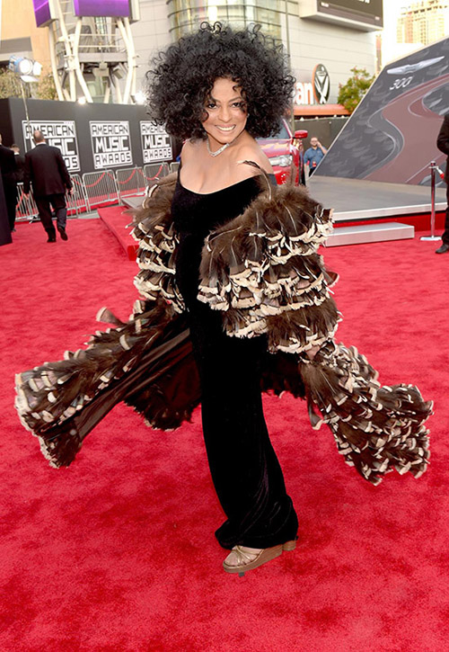 diva diana ross amas red carpet