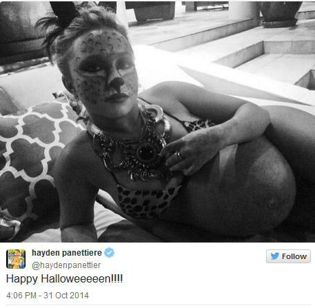 hayden halloween 2014 twett pic