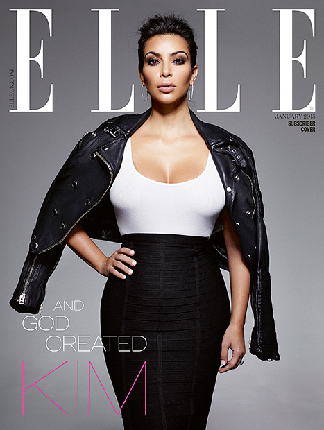 kim kardashian elle uk leather lg