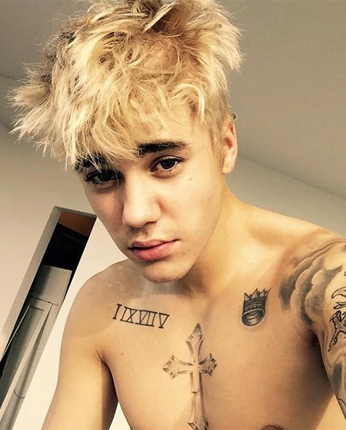 justin bieber cambio look rubio blonde hair