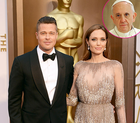 brad pitt angelina jolie pope