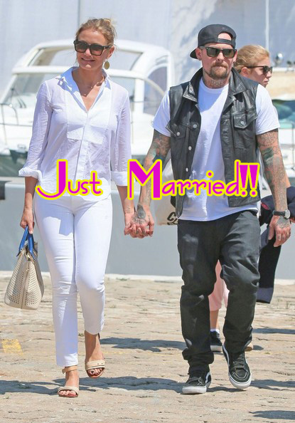 cameron diaz benji madden married