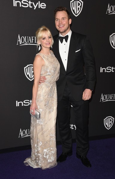 chris pratt anna faris golden globes