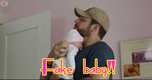 fake baby american sniper bradley cooper