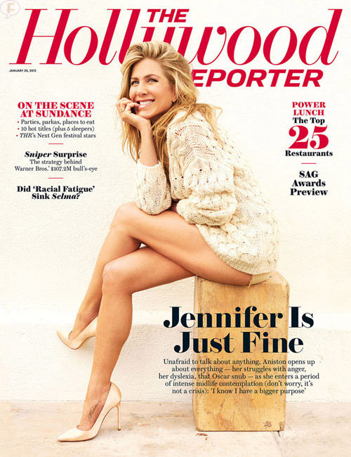 jennifer aniston hollywood reporter cover