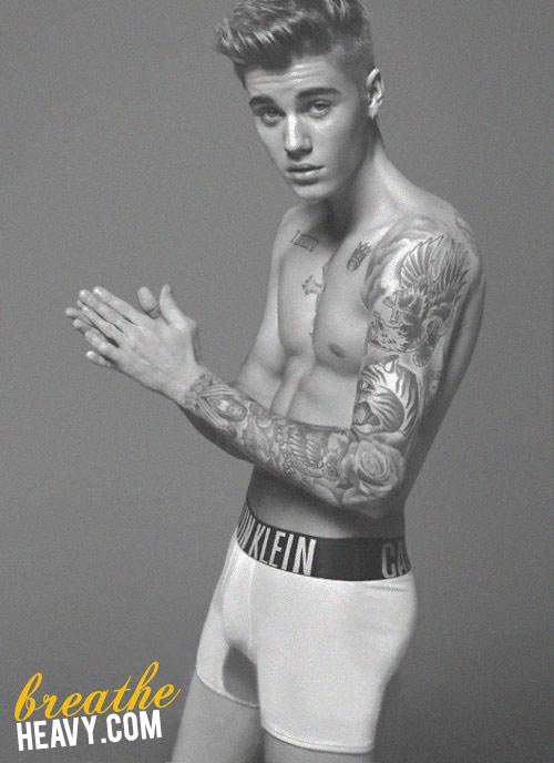 justin bieber antes photoshop calvin klein