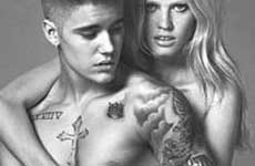 Justin Bieber para Calvin Klein photoshopped!!