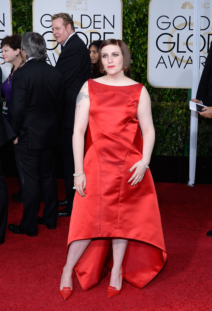 lena dunham golden globes