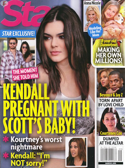 Kendall Jenner pregnant with Scott disick baby