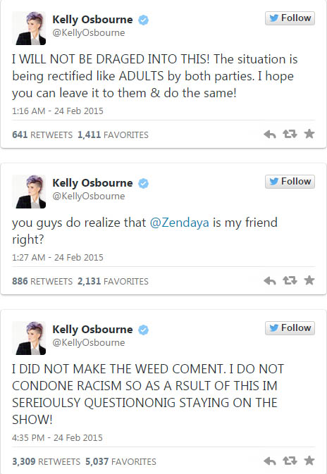 kelly osbourne tweets