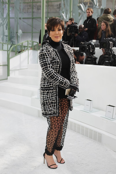 kris jenner front chanel paris fashion week