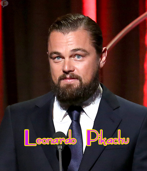 leo dicaprio pikachu