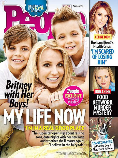 britney spears and kids p magazine