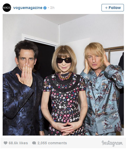 dereck zoolander anna wintour hansel macdonald