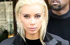 Kim Kardashian rubia platinada! FUG!