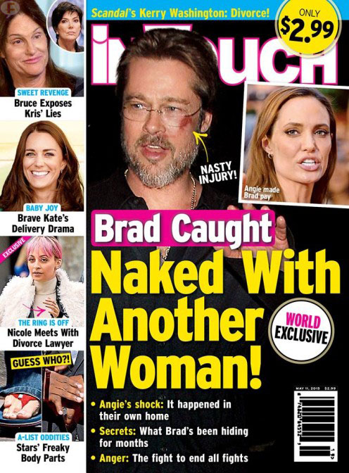 brad angelina figth over naked woman intouch