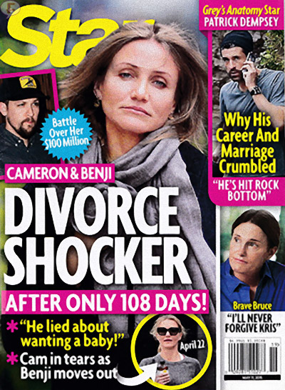 cameron diaz benji madden divorce shocker star