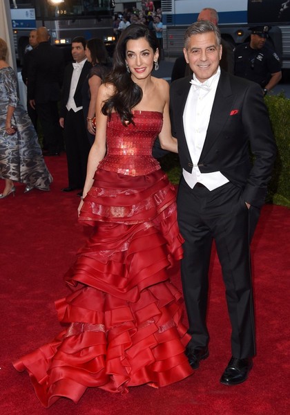 MET Gala 2015 George Clooney Amal