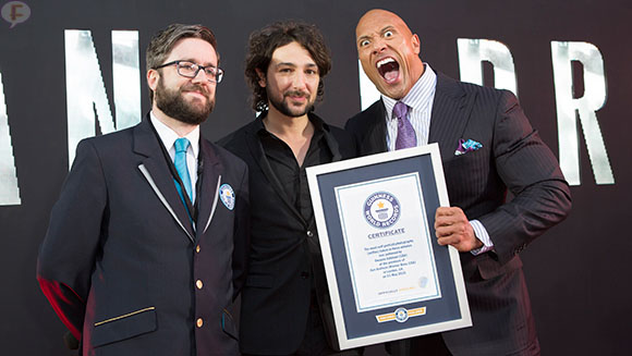 SanAndreas Dwayne Johnson TheRock selfies record1