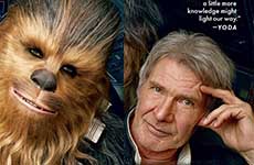 Harrison Ford y Chewbacca Star Wars en Vanity Fair