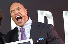 Dwayne Johnson The Rock record Guinness de Selfies