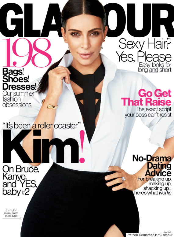 KIM KARDASHIAN GLAMOUR MAG