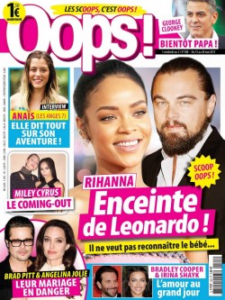 Leonardo DiCaprio Rihanna Oops Magazine cover