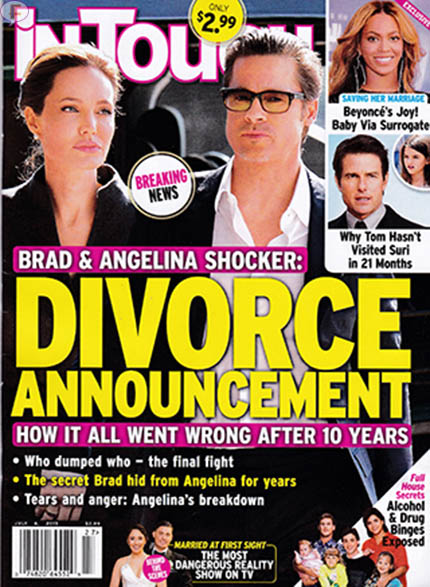 brad pitt angelina jolie se divorcian intouch