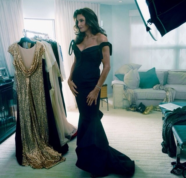 caitlyn jenner long dress