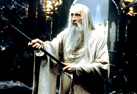 christopher lee lord of the rings the fellowship