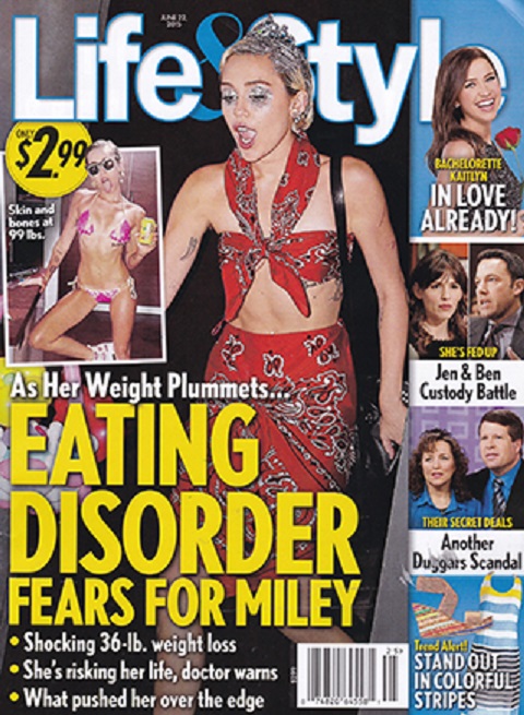 miley cyrus eating disorder lifestyle