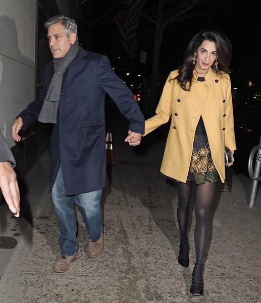 George Clooney Amal Alamuddin dinner Kapo NYC