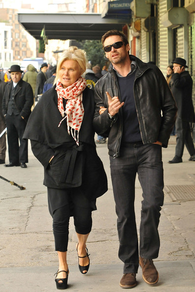 Hugh Jackman wife Deborra Lee Furness out and about