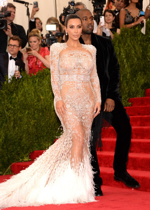 KIM KARDASHIAN KANYE WEST MET GALA 2015