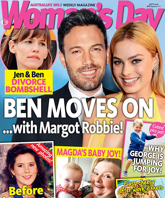 Womans day cover ben affleck magot robbie