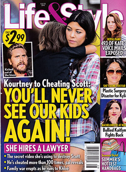 kourtney to cheating scott life and style