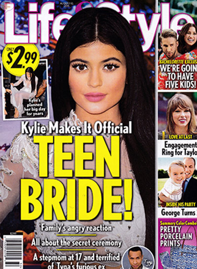 kylie jenner teen bride tyga lifeandstyle