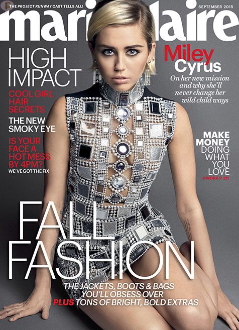 miley cyrus marie claire magazine cover