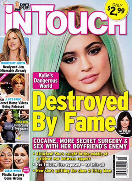 kylie jenner destruida por la fama InTouch