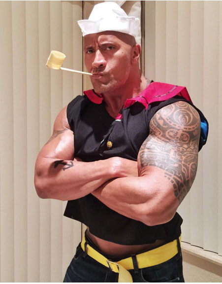 The Rock dwayne johnson halloween 2015