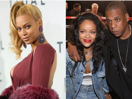 beyonce jay z rihanna rumors1