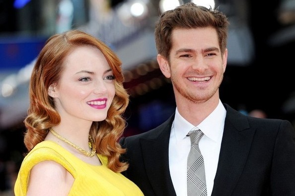 emma stone andrew garfield smile