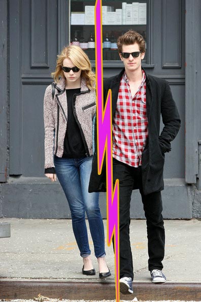 emma stone andrew garfield walking