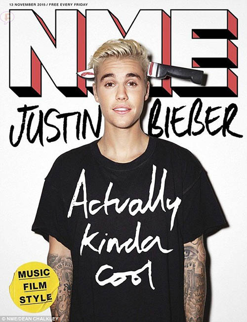 justin bieber nme magazine