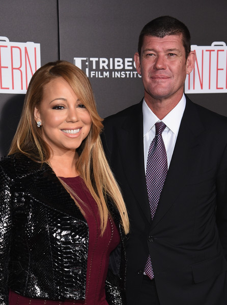 mariah carey james packer red carpet