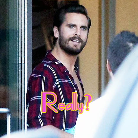 scott disick smiling