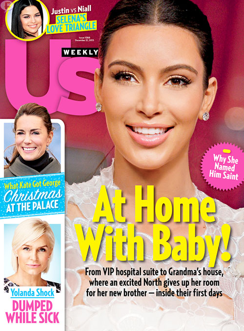 kim at home baby saint us weekly