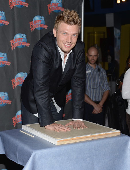 Nick Carter Visits Planet Hollywood