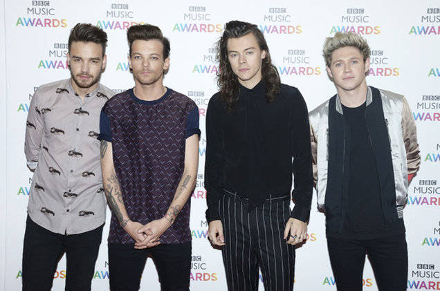 One Direction BBC Music Awards 2015 billboard 650