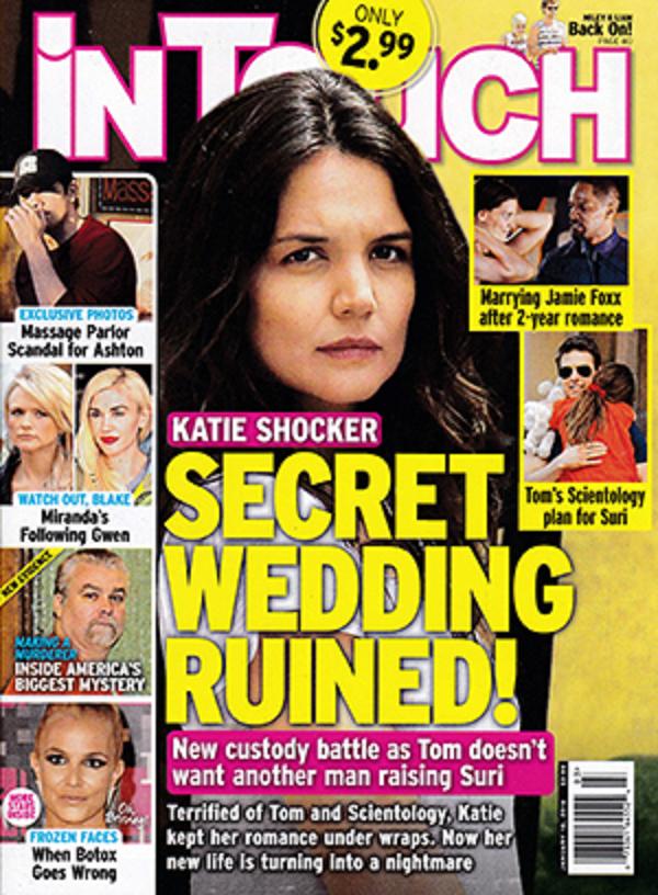 katie holmes boda secreta arruinada intouch